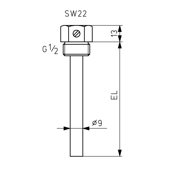 THV/100 — masszeichnung