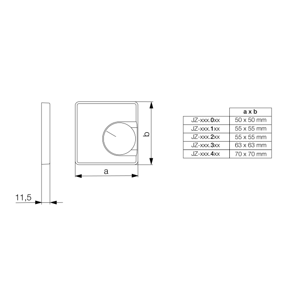 JZ-001.101 — masszeichnung